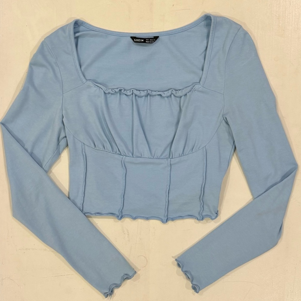 SHEIN Blue Long Sleeve top